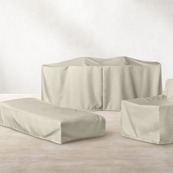 KLISMOS OUTDOOR FURNITURE COVER RESTORATION HARDWARE LOUNGE CHAIR color sand - Picture 3 of 7